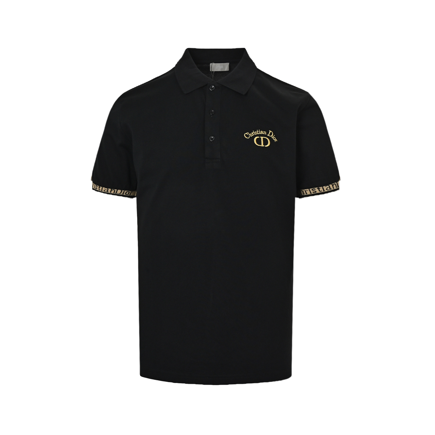 Dior/迪奥 25ss CD金线刺绣字母Polo短袖