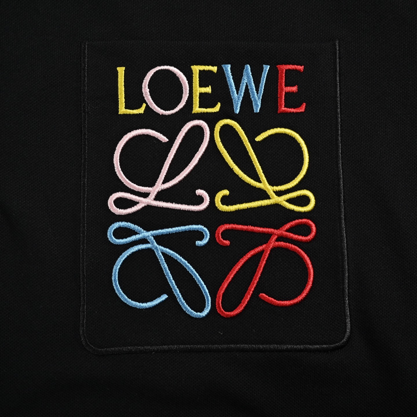 Loewe/罗意威 25ss 口袋彩色刺绣Polo短袖