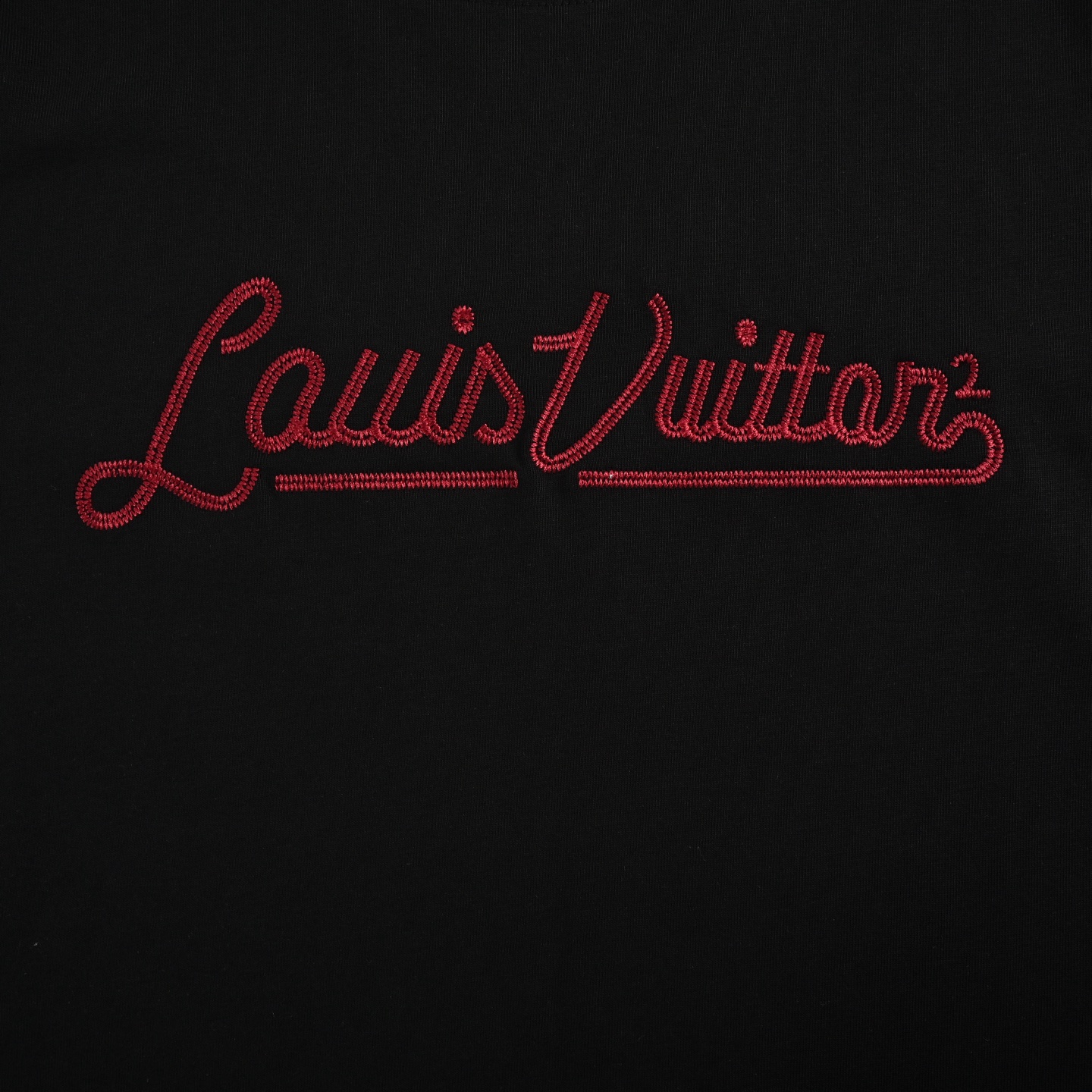 Louis Vuitton/路易威登 25ss 草写字母刺绣短袖