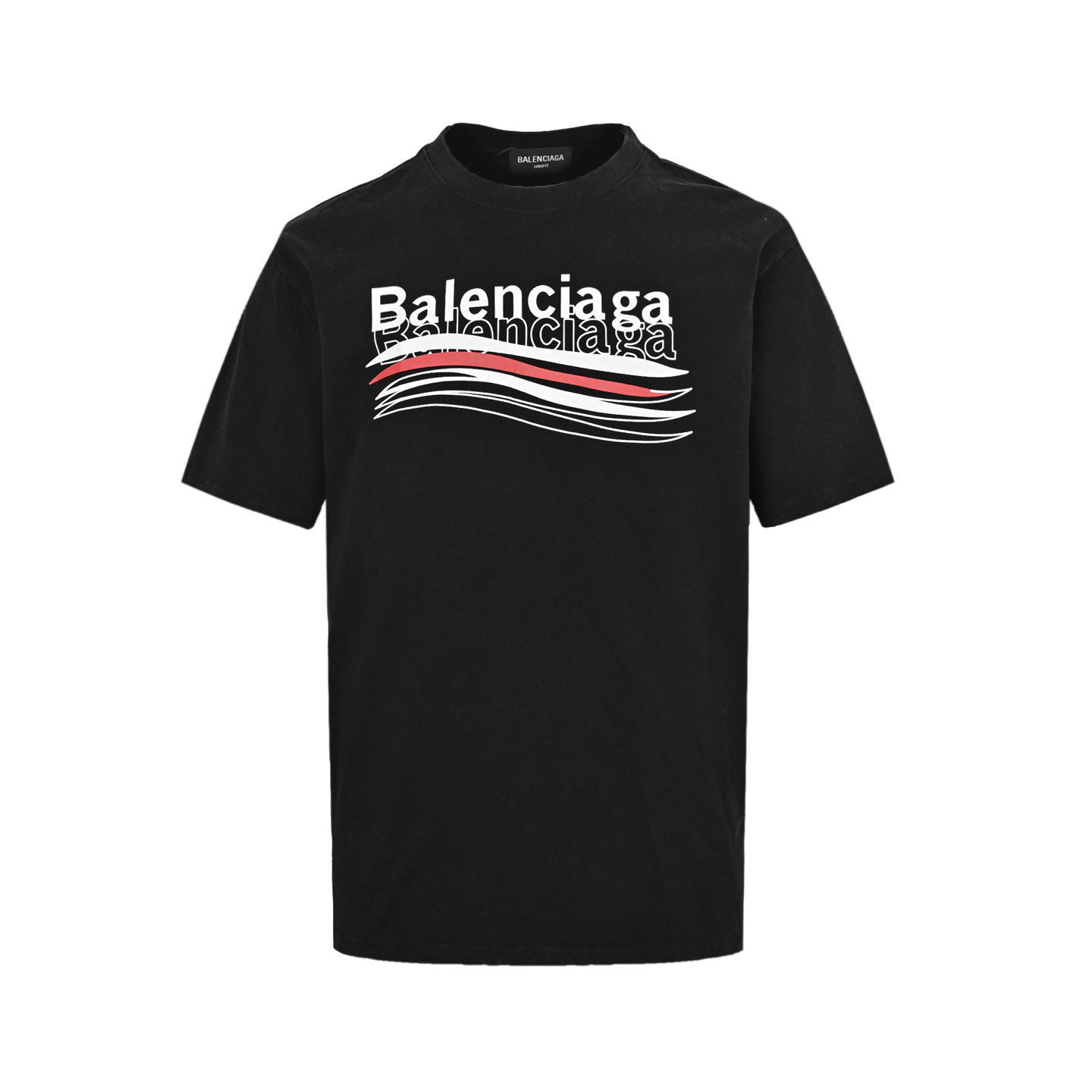 Balenciaga/巴黎世家 25ss 波浪可乐印花短袖