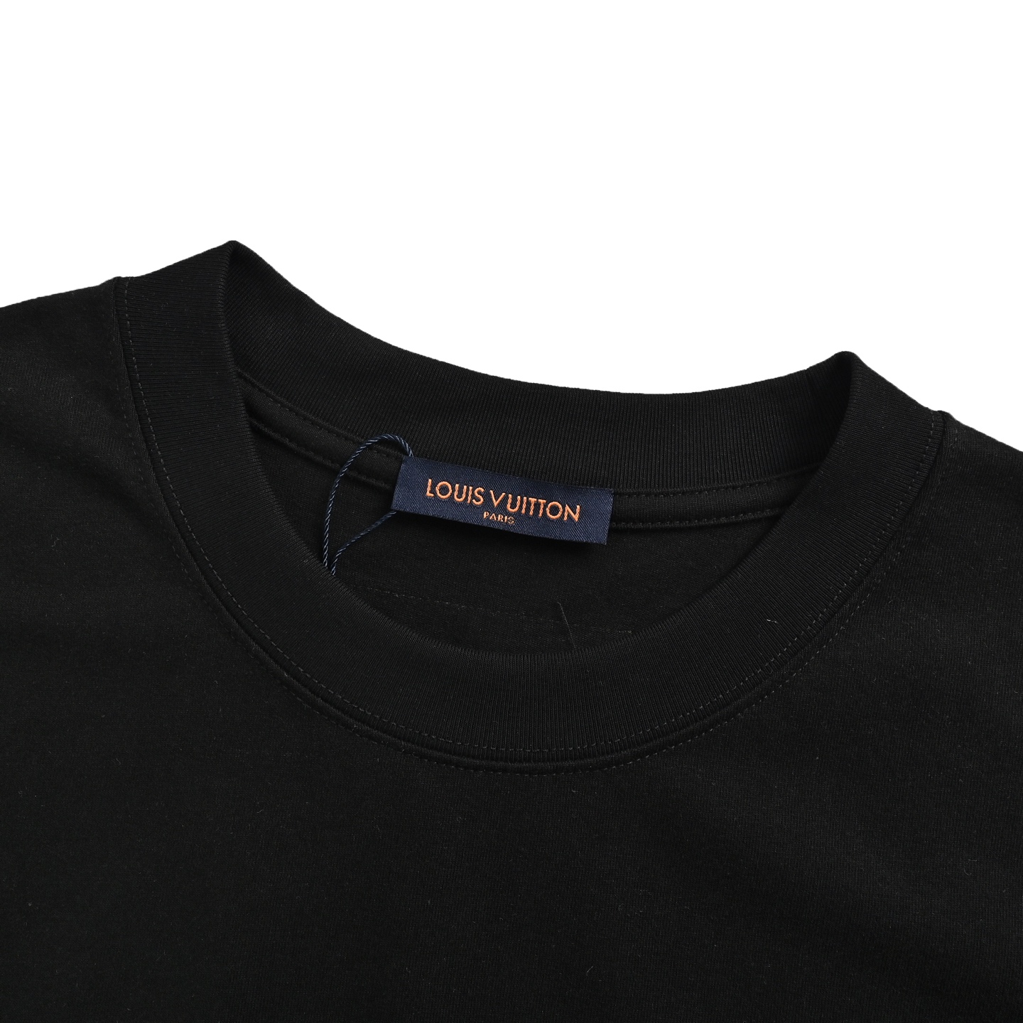 Louis Vuitton/路易威登 25ss 反转圆标刺绣logo短袖 黑色 白色