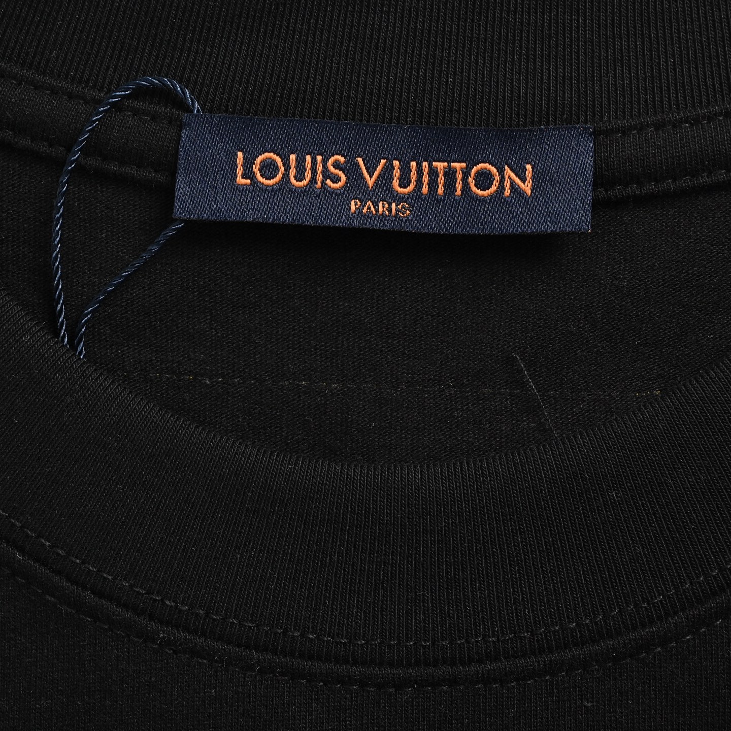 Louis Vuitton/路易威登 25ss 反转圆标刺绣logo短袖 黑色 白色