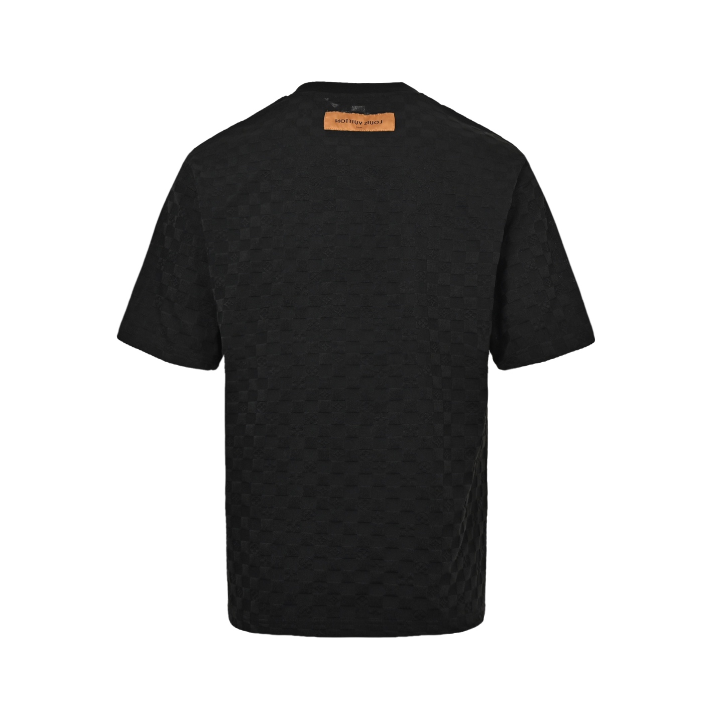 LouisVuitton/路易威登 LVlogo棋盘格提花短袖