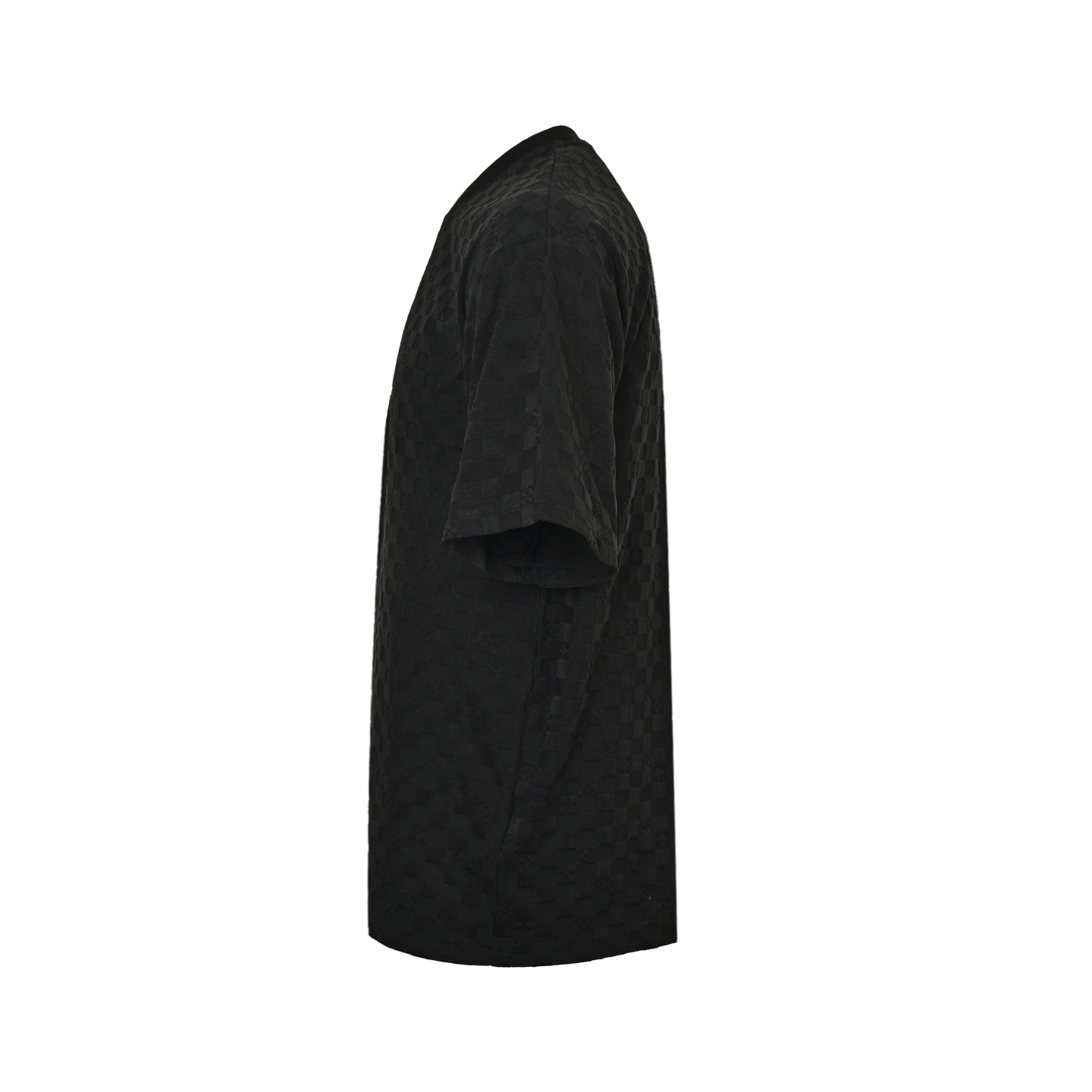 LouisVuitton/路易威登 LVlogo棋盘格提花短袖