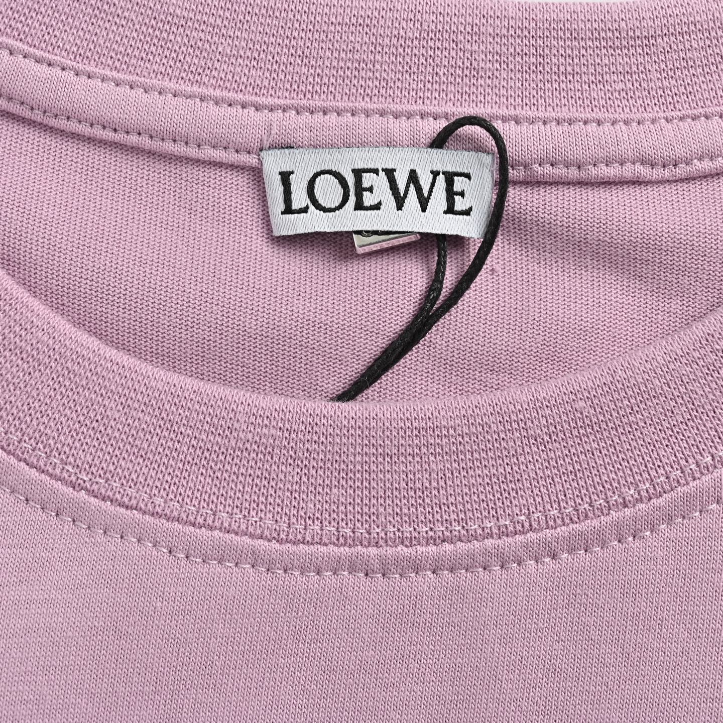 Loewe/罗意威 25ss 胸前刺绣徽标短袖 loewe 25蝴蝶结刺绣标识短袖