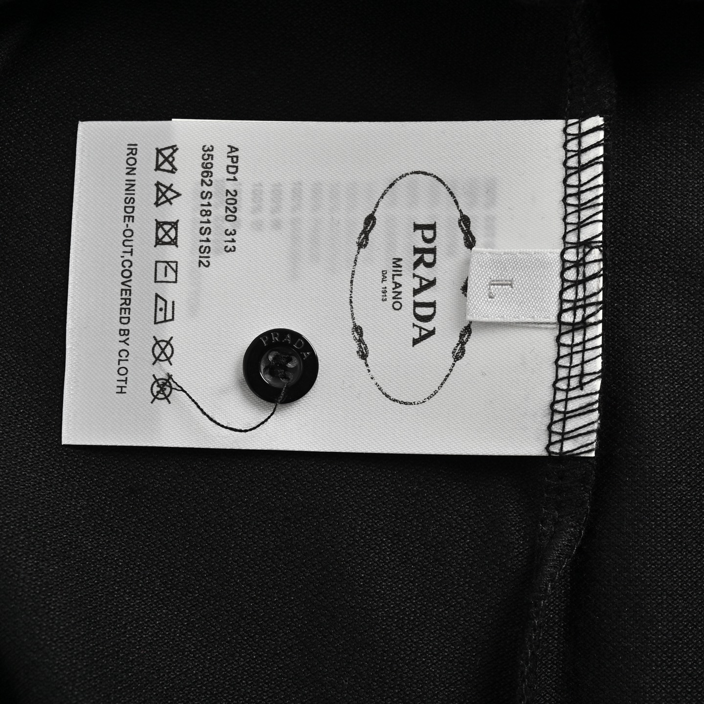 Prada/普拉达 25ss 暗纹刺绣小标Polo短袖