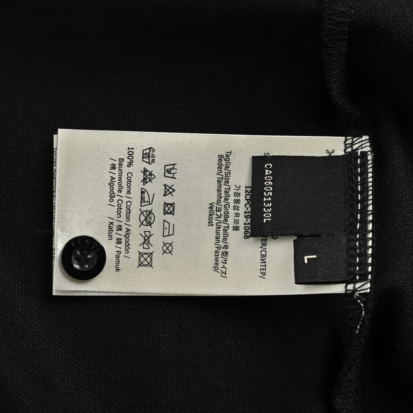 Fendi/芬迪 25ss 刺绣眼睛织带Polo短袖