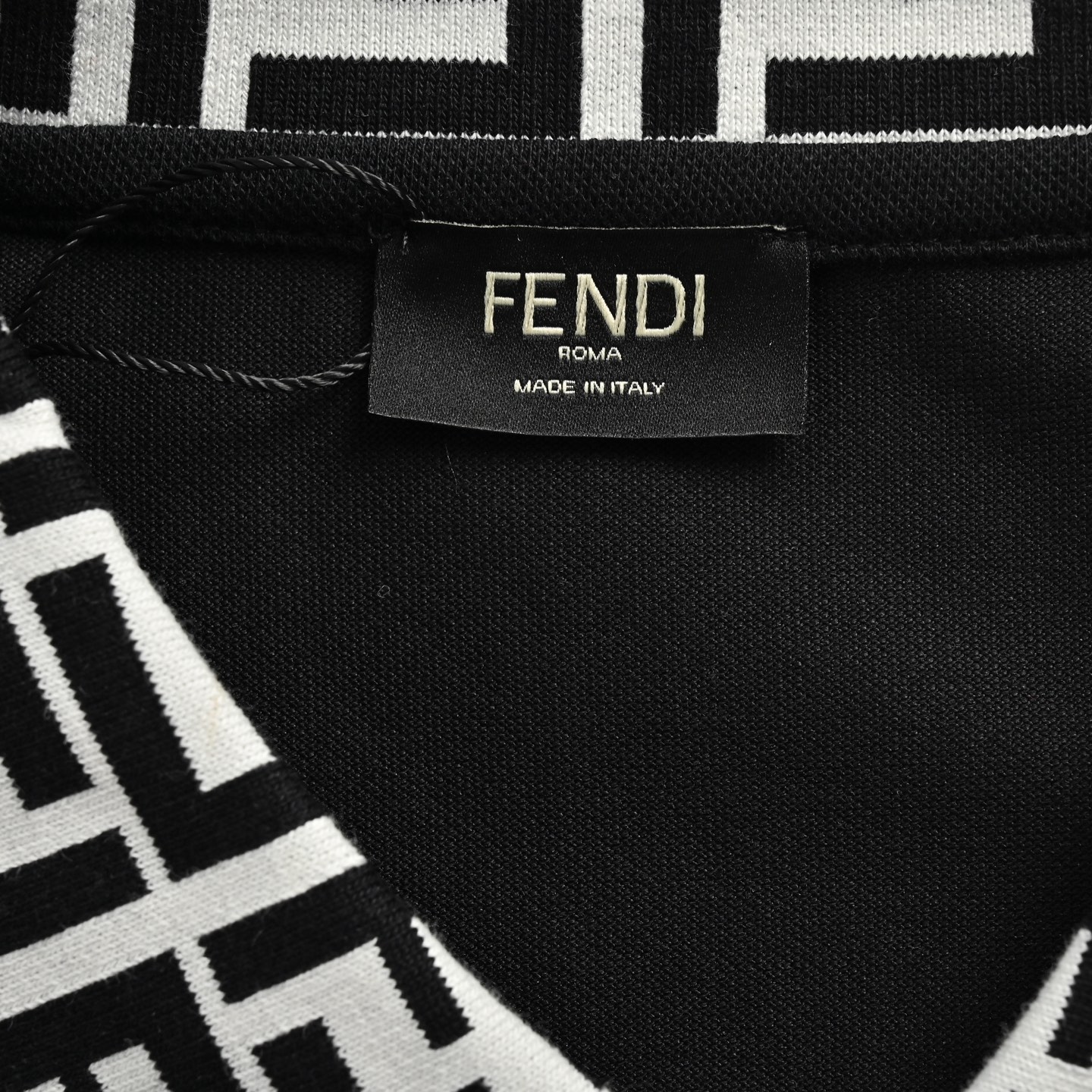 Fendi/芬迪 25ss 刺绣眼睛织带Polo短袖