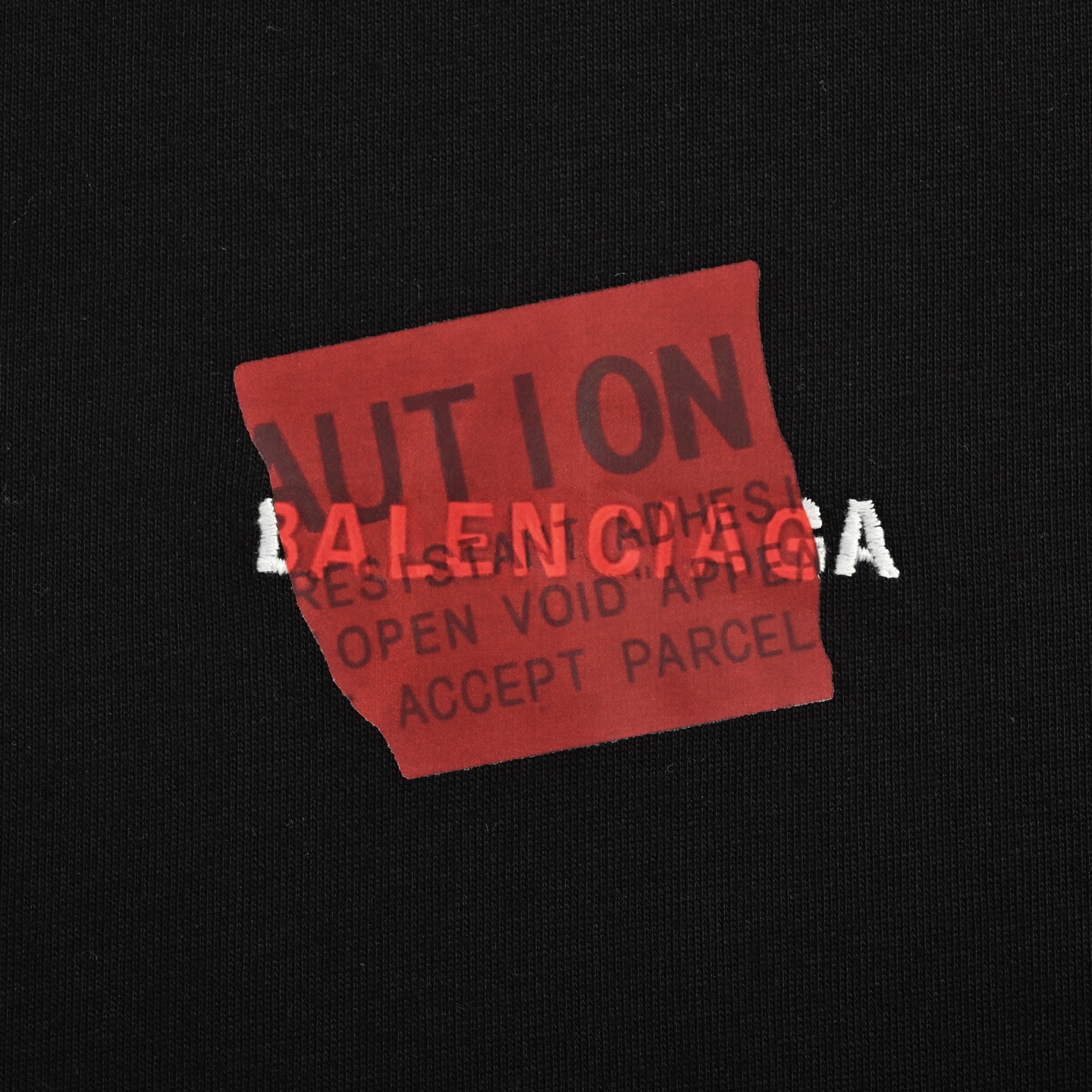 Balenciaga/巴黎世家 25ss 胶带刺绣短袖