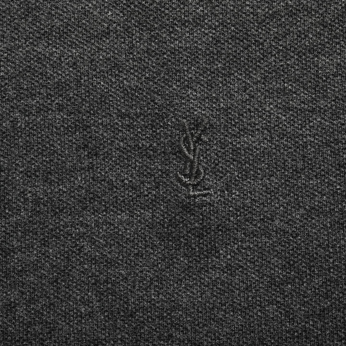 Saint Laurent/圣罗兰SLP胸口小标刺绣Polo短袖 原