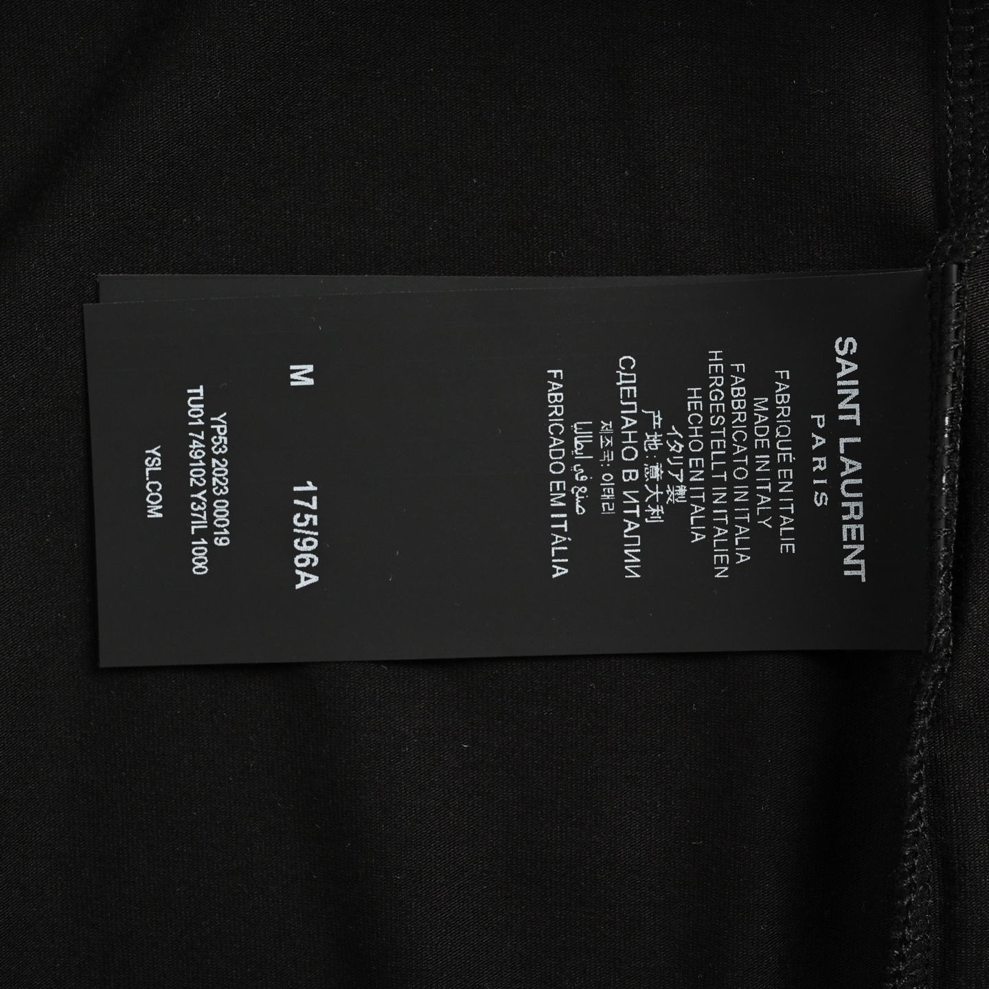 Saint Laurent/圣罗兰SLP胸口小标刺绣短袖