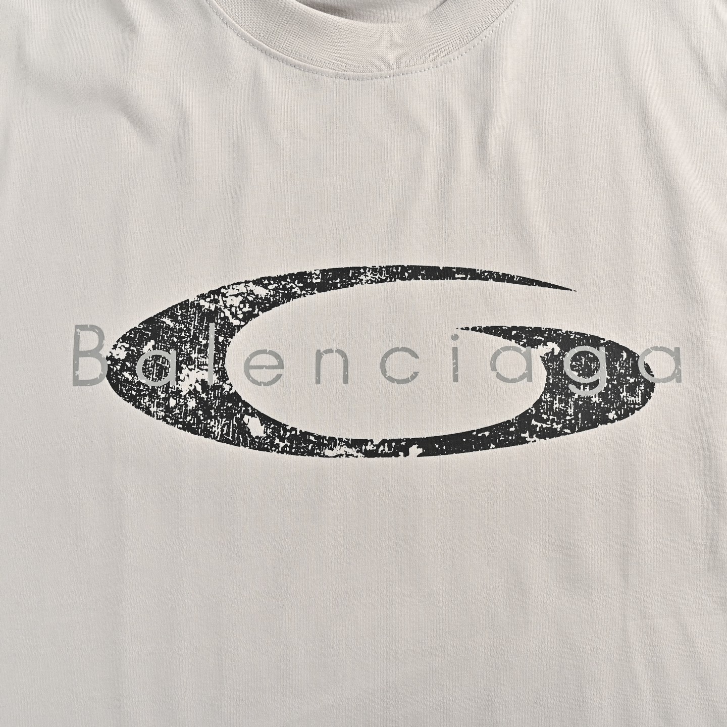 Balenciaga/巴黎世家 渐变标识字母圆领短袖