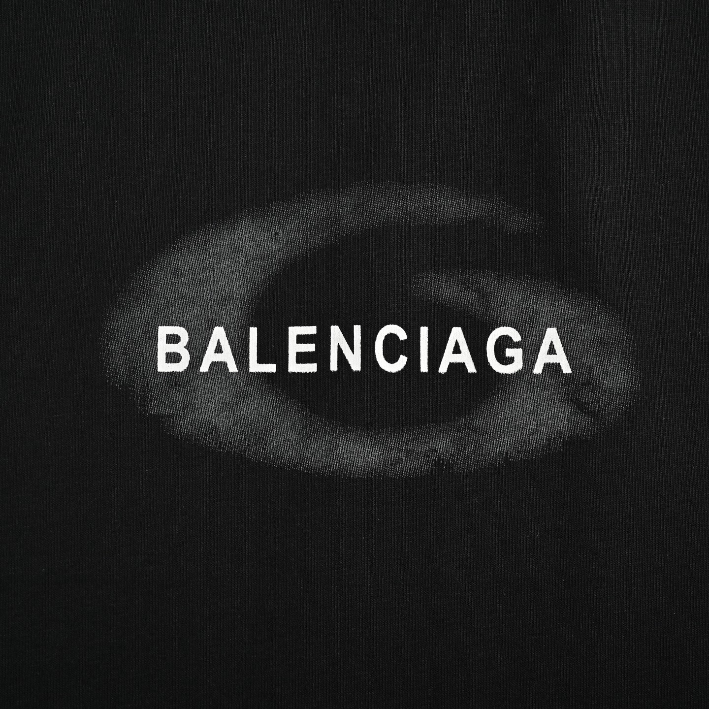 Balenciaga/巴黎世家 前后渐变标识字母圆领短袖