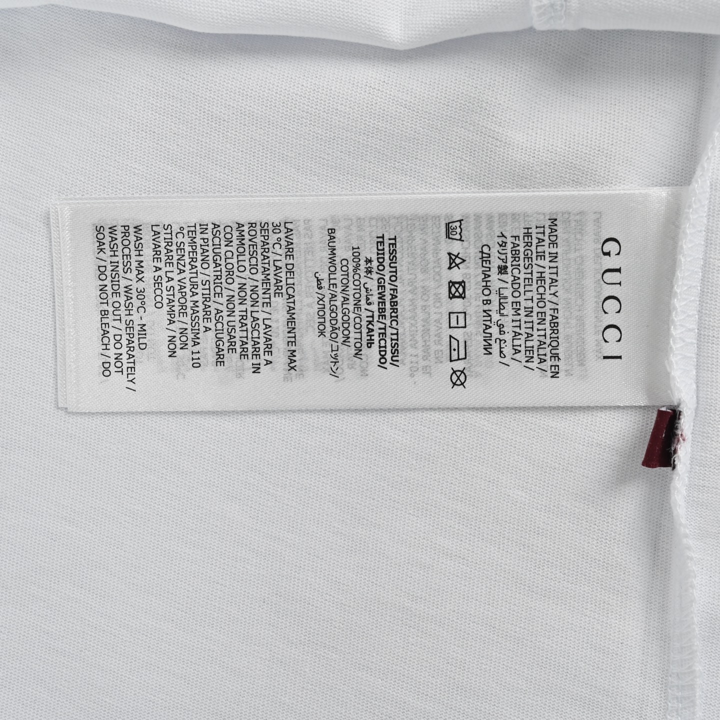 Gucci/古驰 25ss 胸口玫瑰花刺绣短袖