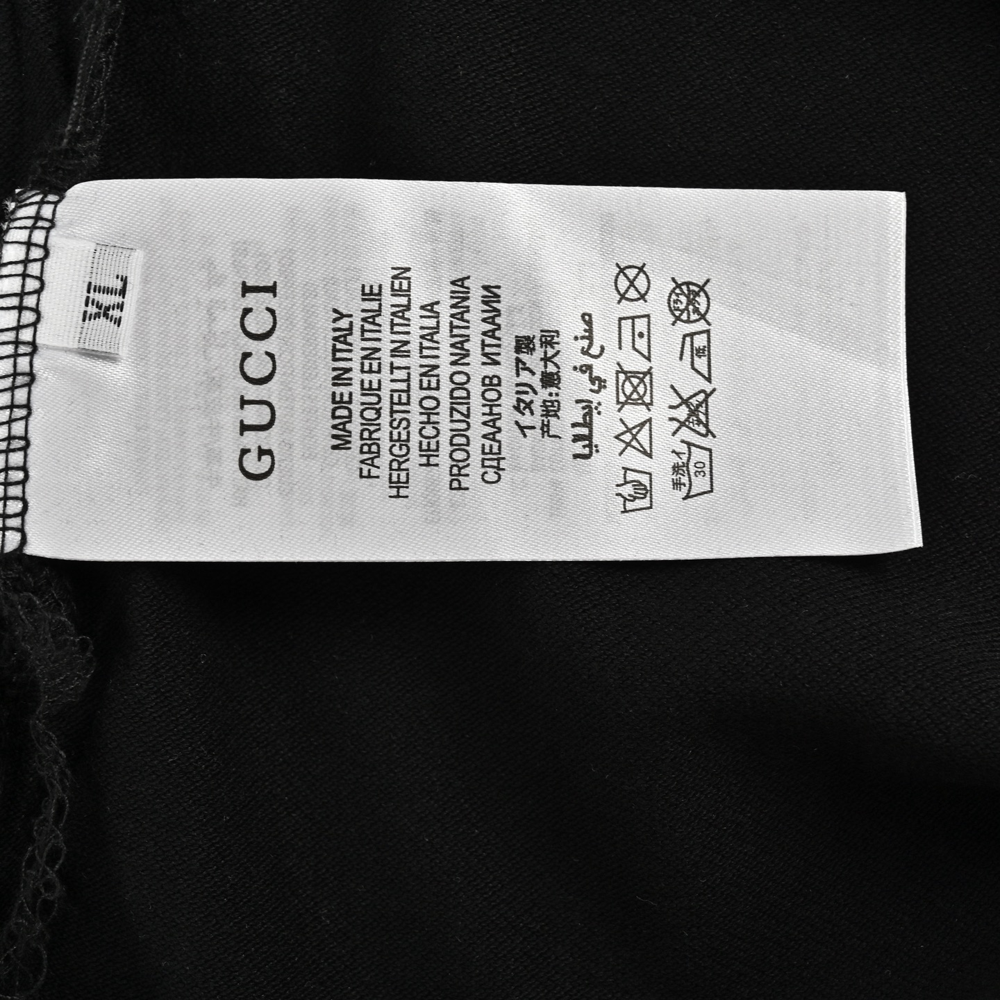 Gucci/古驰 胸口双G刺绣Polo短袖 黑色-白色