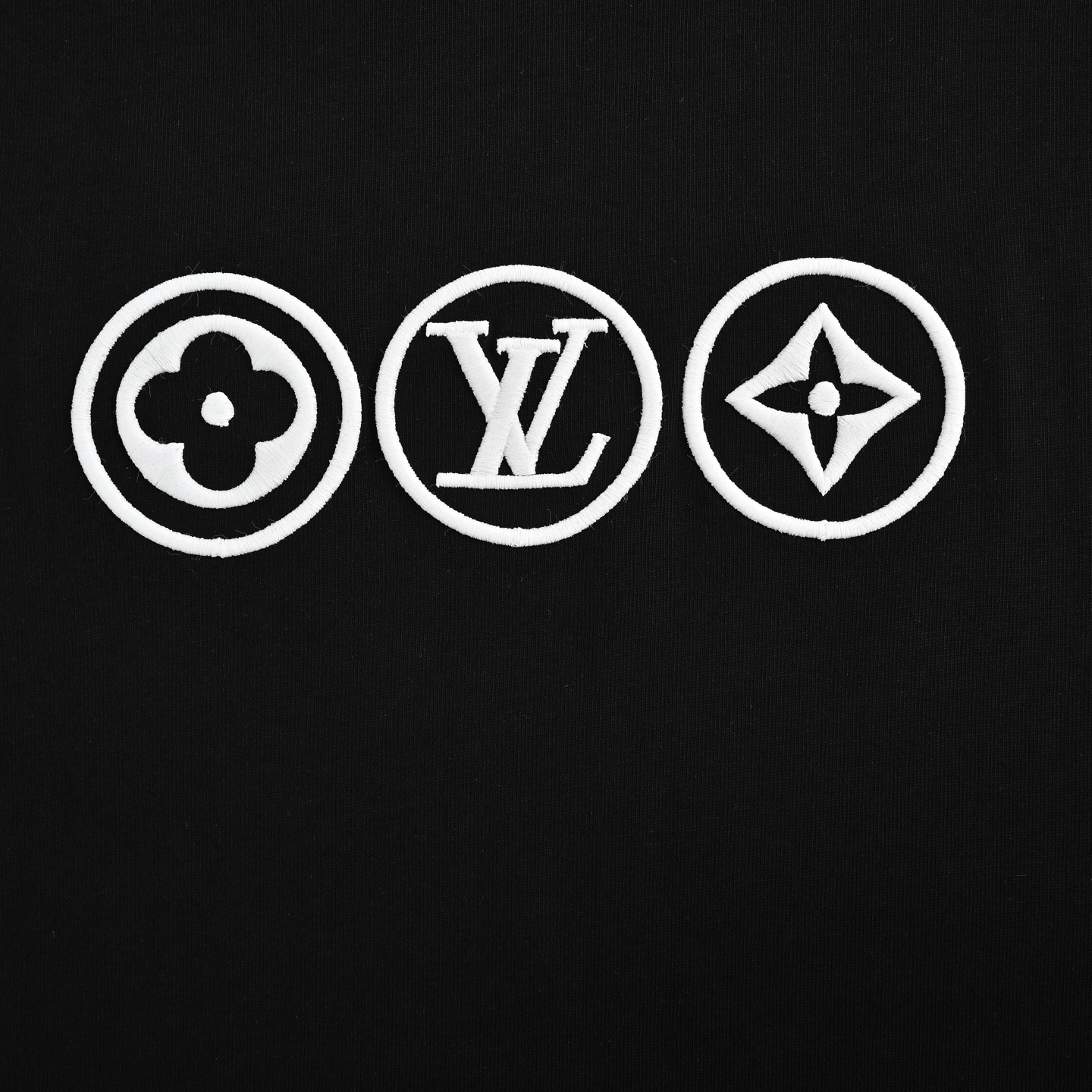 Louis Vuitton/路易威登 25ss 三圆环老花刺绣短袖