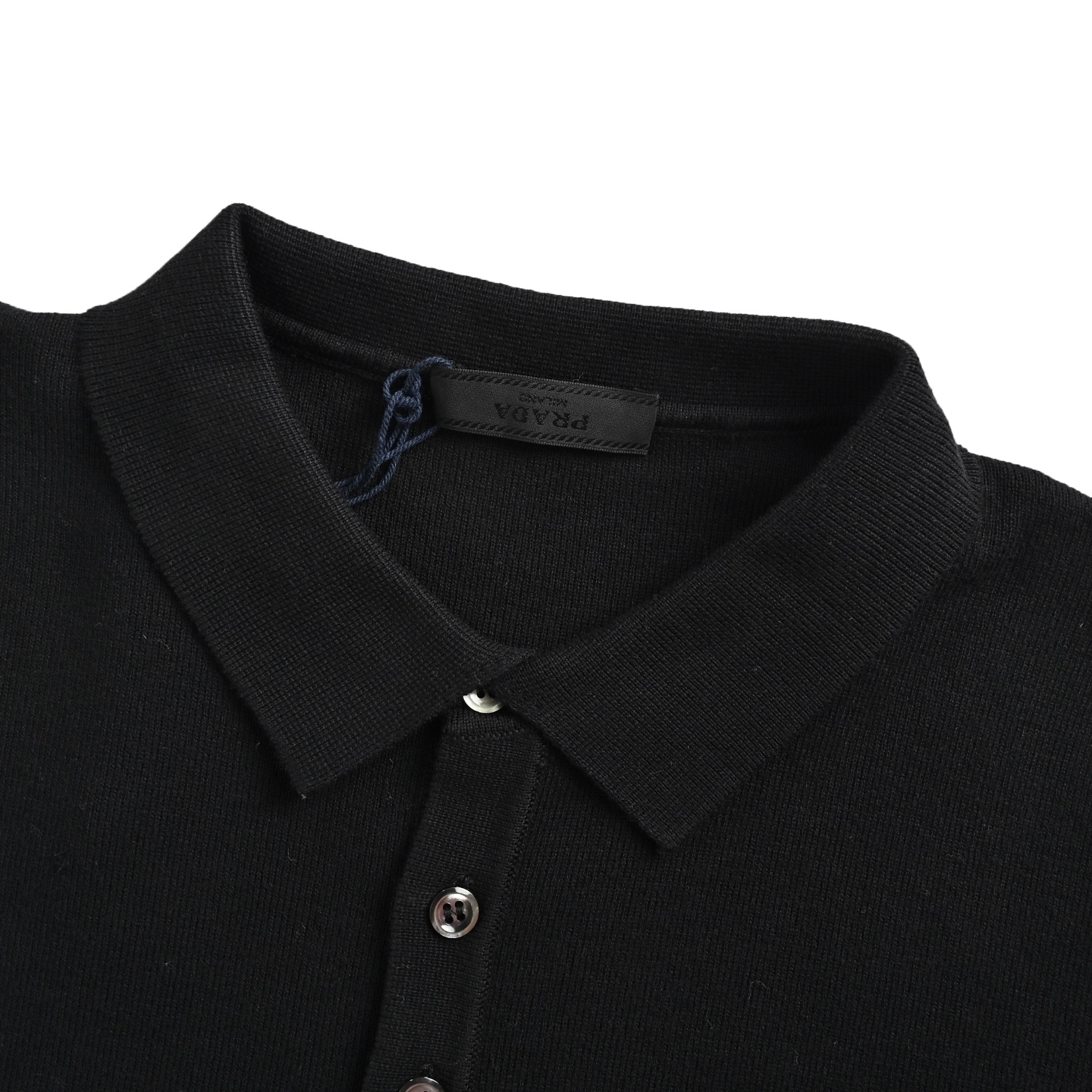 Prada/普拉达 三角标针织Polo短袖