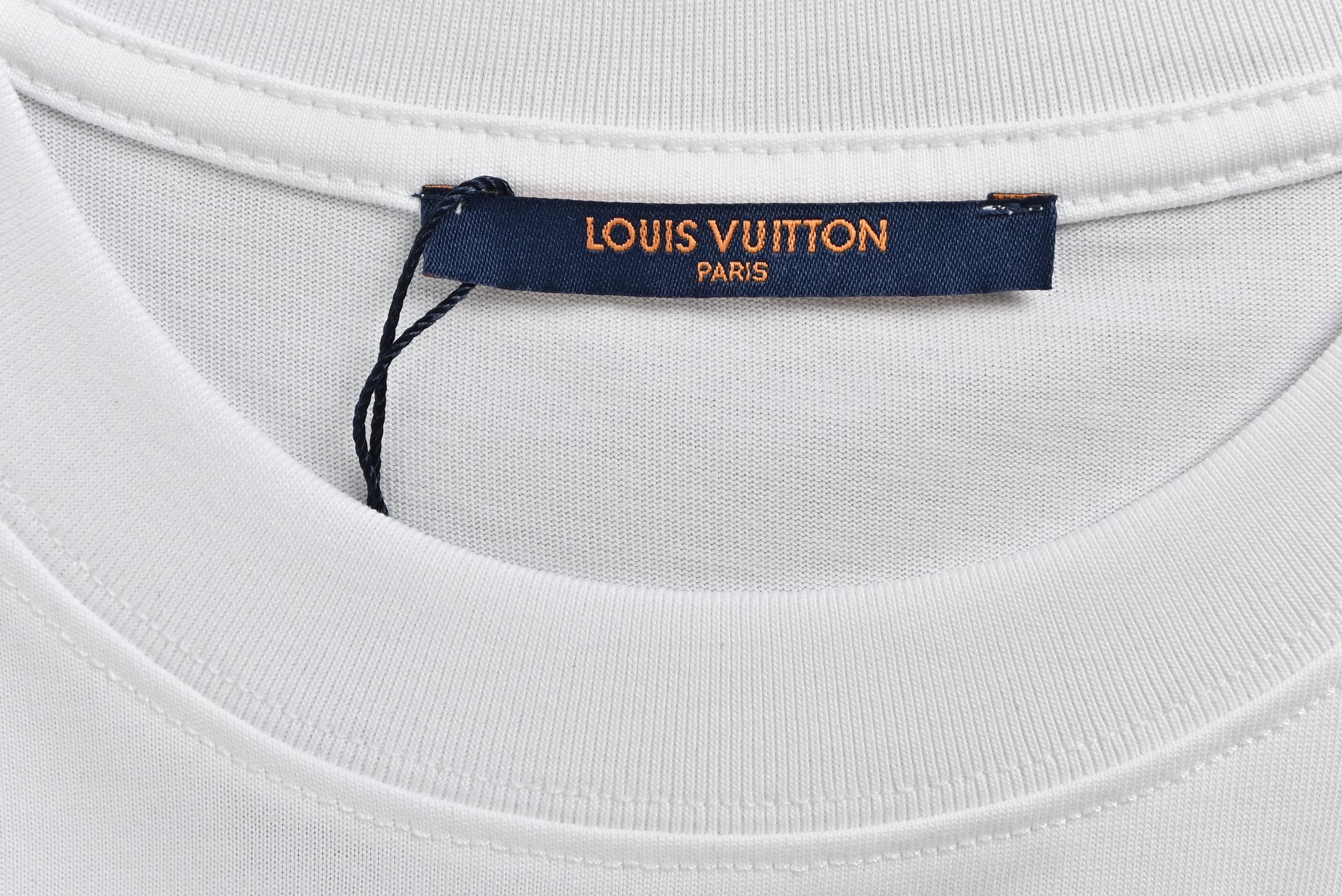 Louis Vuitton/路易威登 25ss 粉色泼墨刺绣logo假口袋短袖T恤
