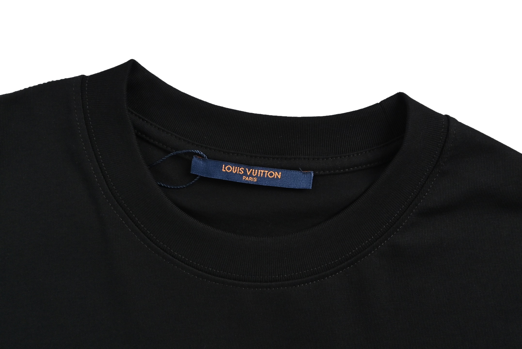 Louis Vuitton/路易威登 25ss 麻绳刺绣短袖黑色 白色