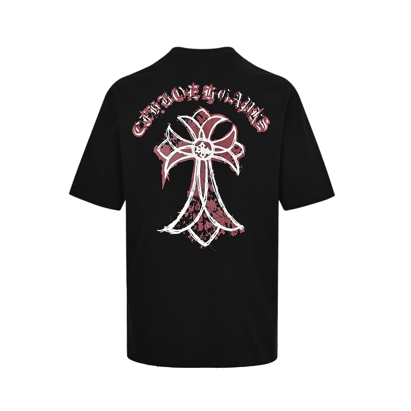 Chrome Hearts/克罗心 25ss 斑驳十字架梵文印花短袖