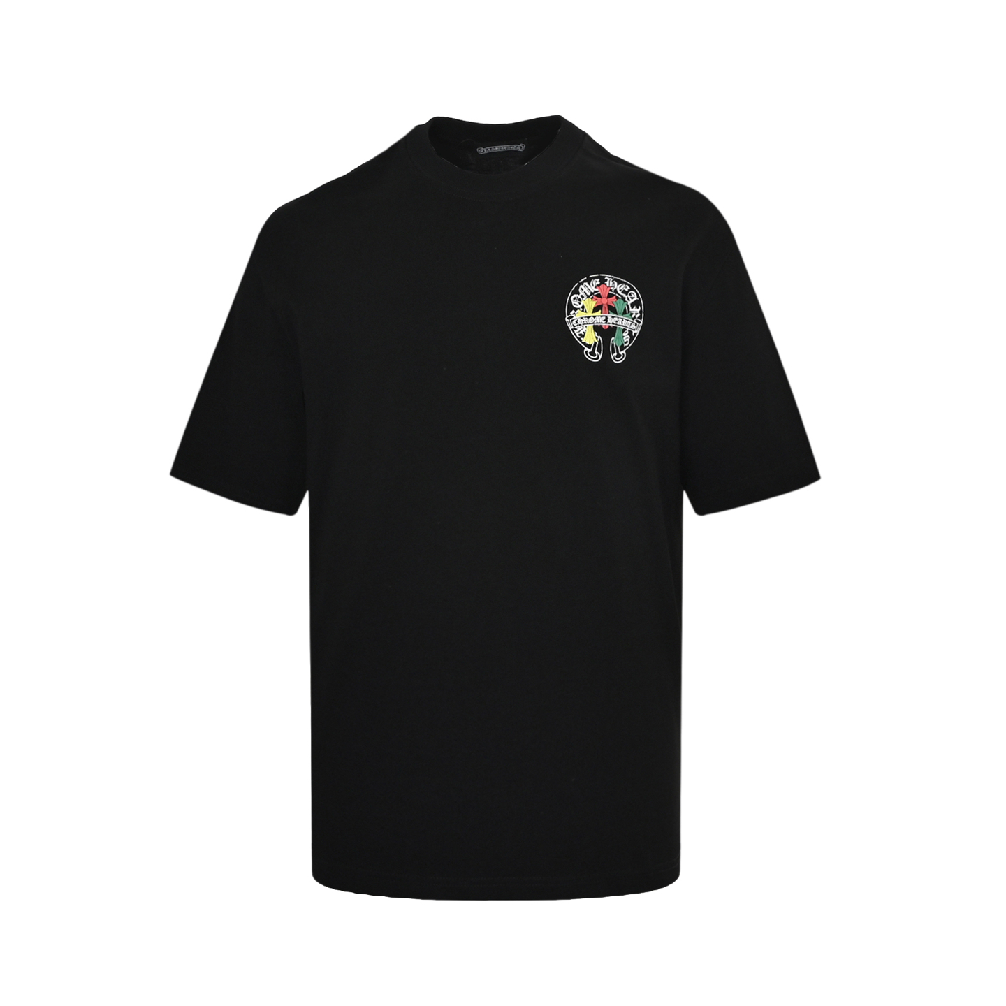 Chrome Hearts/克罗心 三色十字架晕染马蹄印花短袖