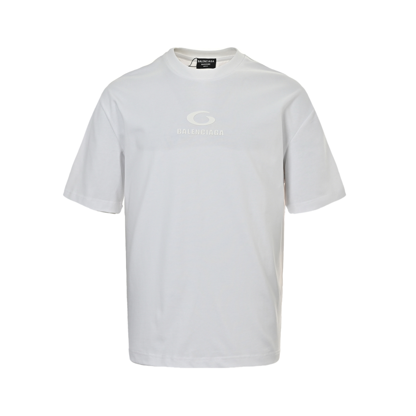 Balenciaga/巴黎世家 25ss 圆环压胶字母logo短袖
