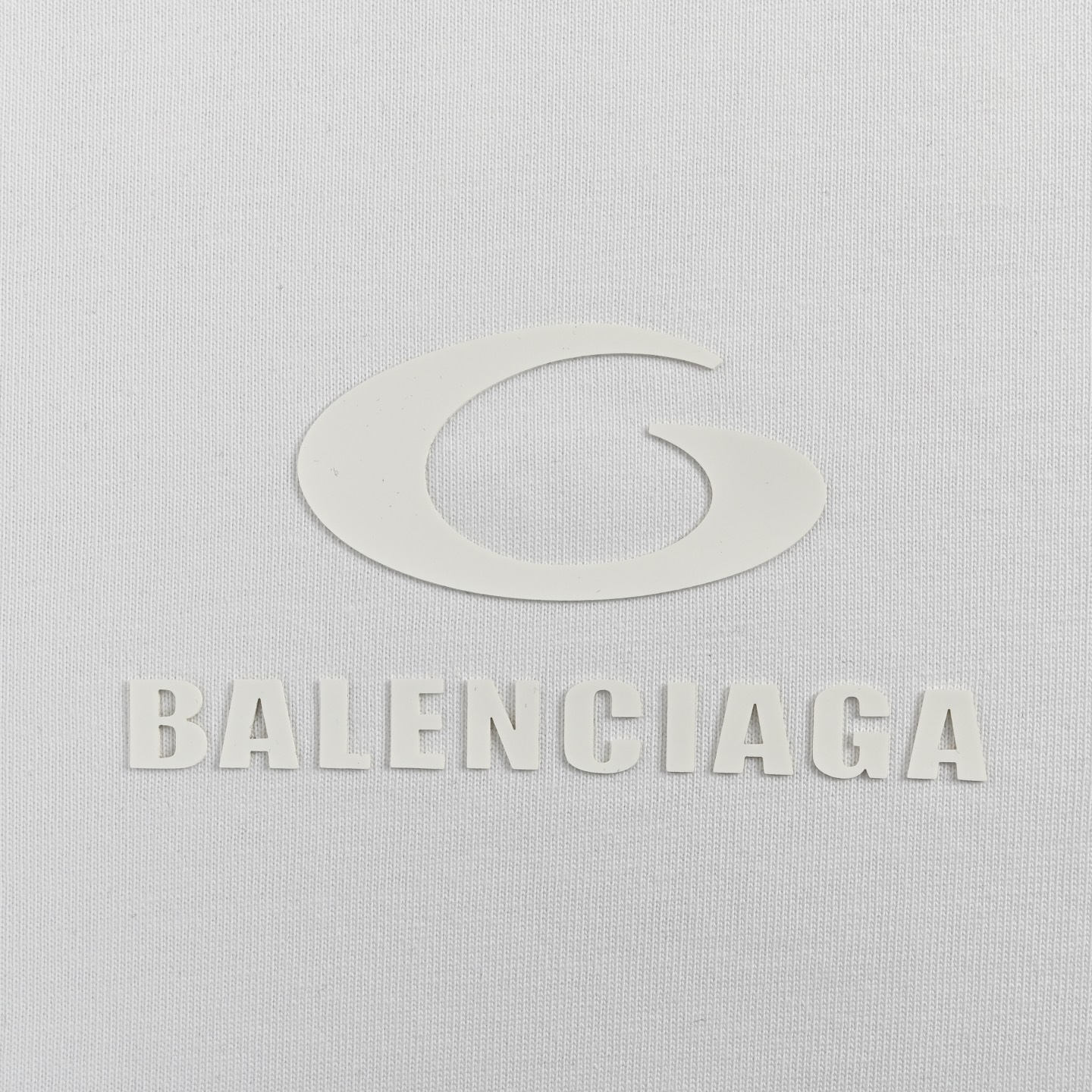 Balenciaga/巴黎世家 25ss 圆环压胶字母logo短袖