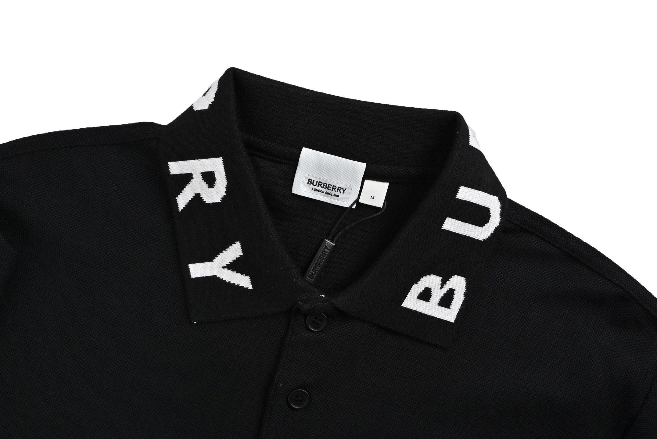 Burberry/巴宝莉 字母领Polo短袖