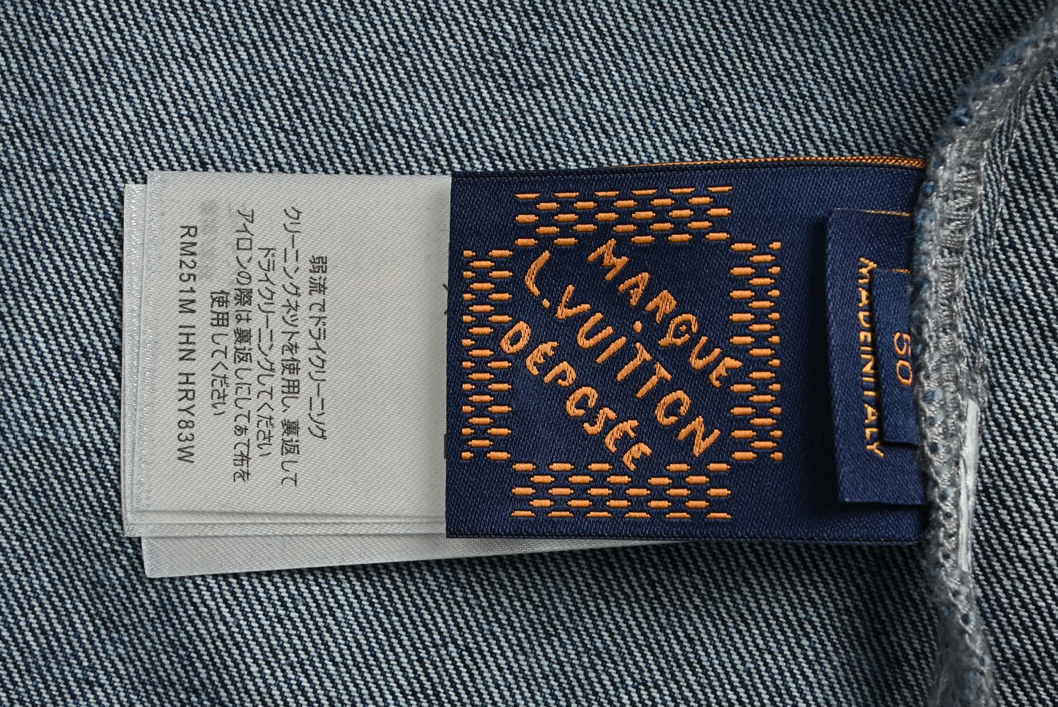 Louis Vuitton/路易威登 巴黎走秀款牛仔蓝短袖衬衫