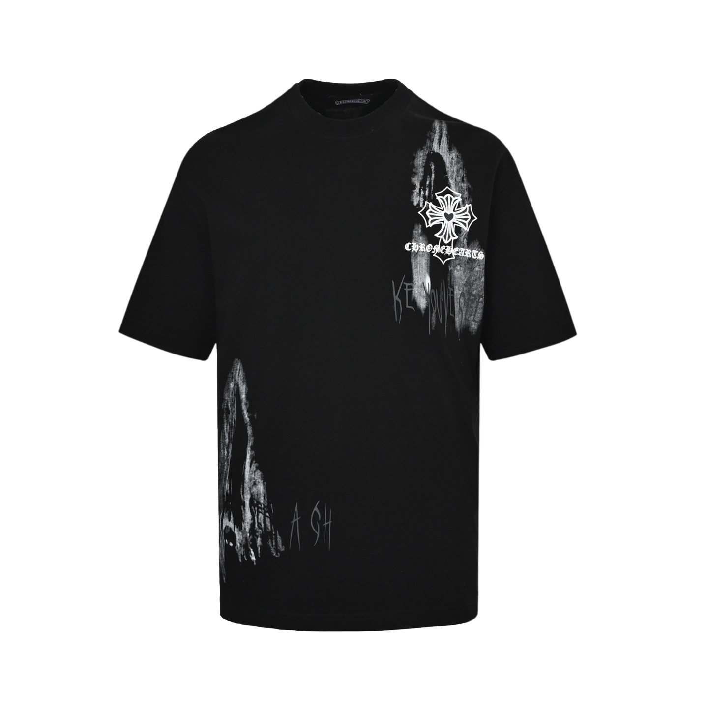 Chrome Hearts/克罗心 25ss 晕染十字架发泡印花短袖