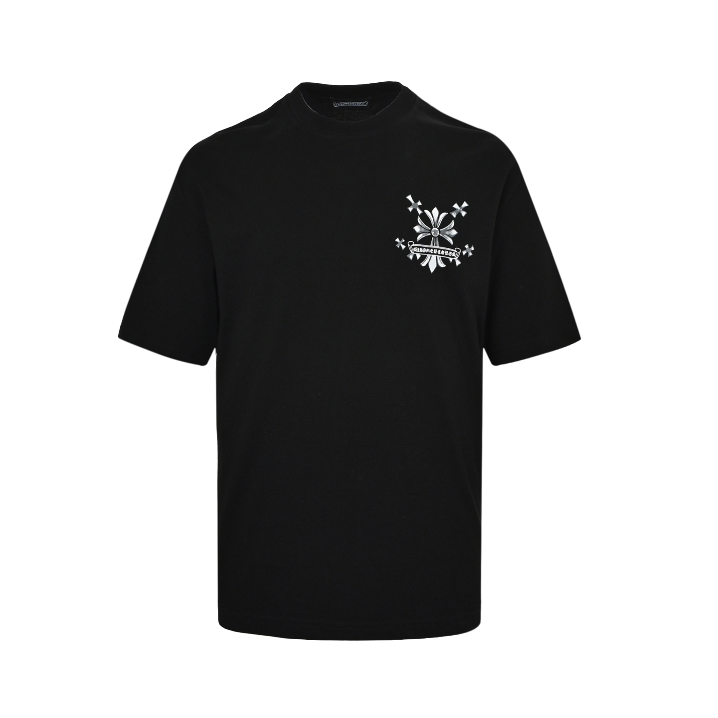 Chrome Hearts/克罗心 25ss 梵文十字架做旧印花短袖