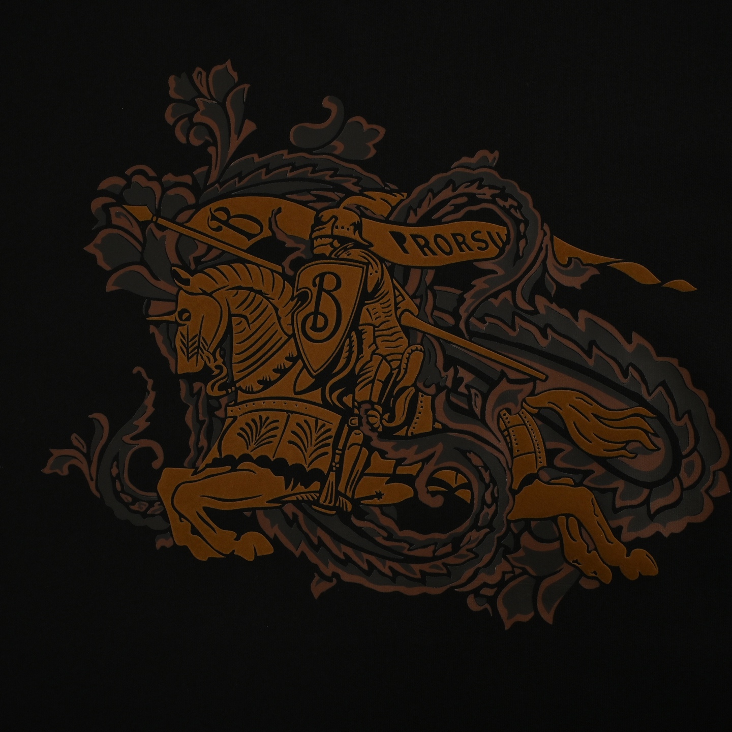 Burberry/巴宝莉 25ss 战马骑士植绒印花短袖