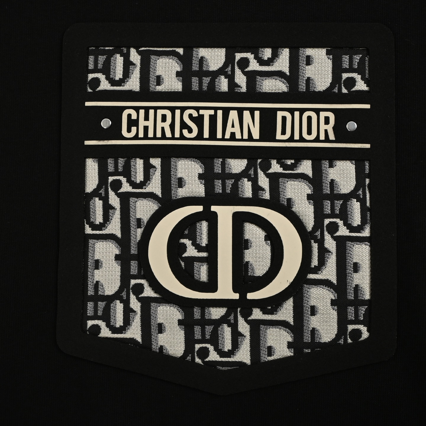 Dior/迪奥 25ss 老花口袋压胶短袖 短袖T恤