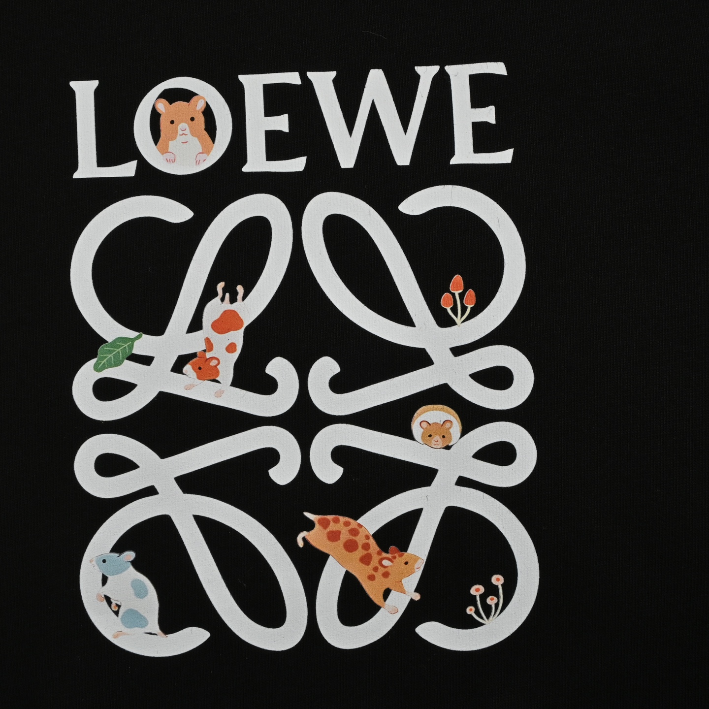 Loewe/罗意威 25ss 胸口印花logo短袖 定制250g高克重