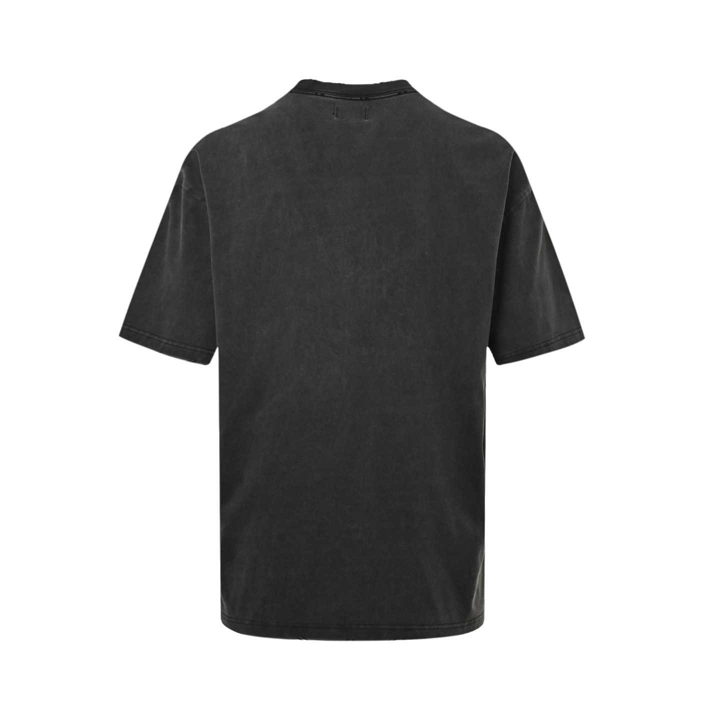 Balenciaga/巴黎世家 25ss 皇冠烫钻炒盐破洞短袖 水洗黑