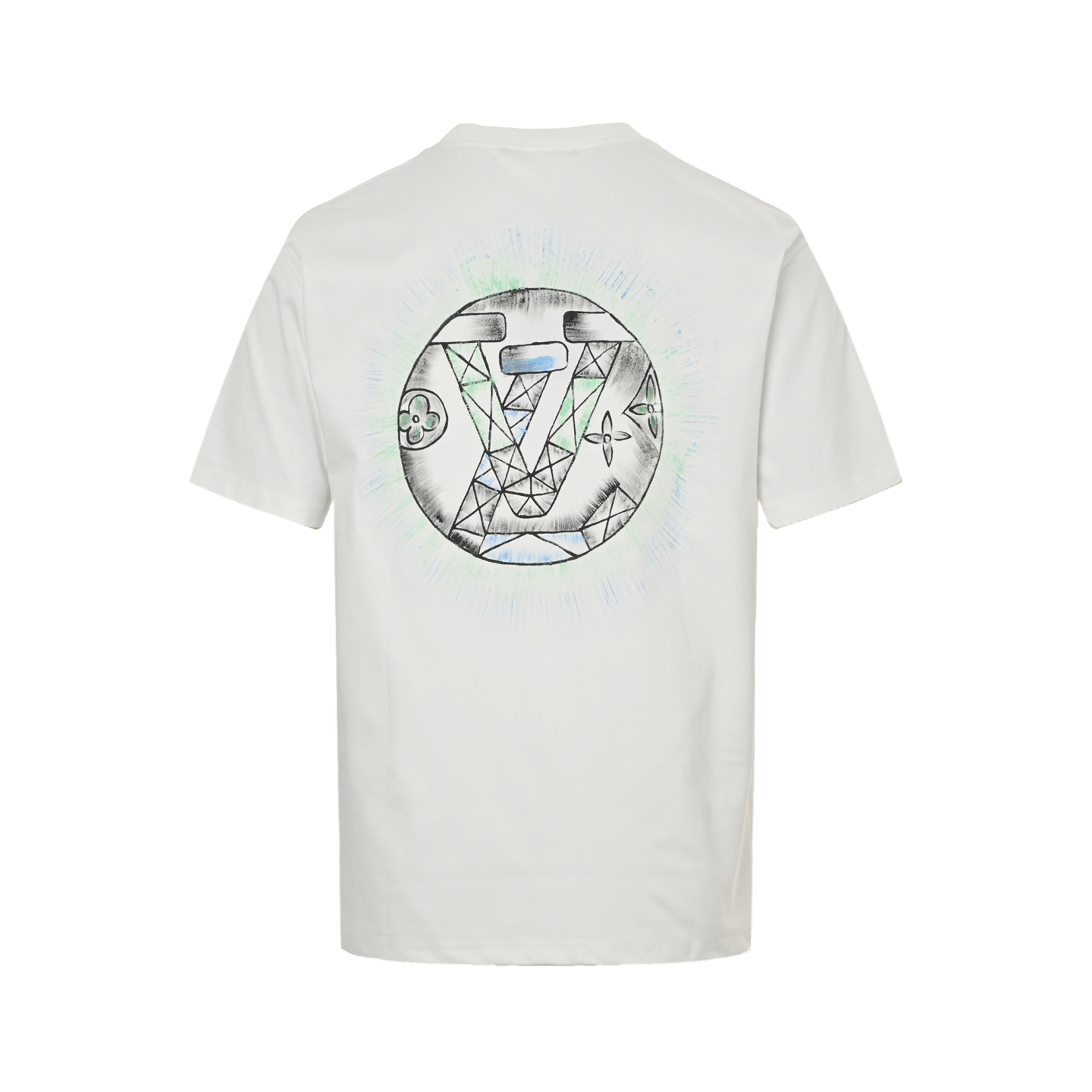 Louis Vuitton/路易威登 标识创意涂鸦手绘短袖