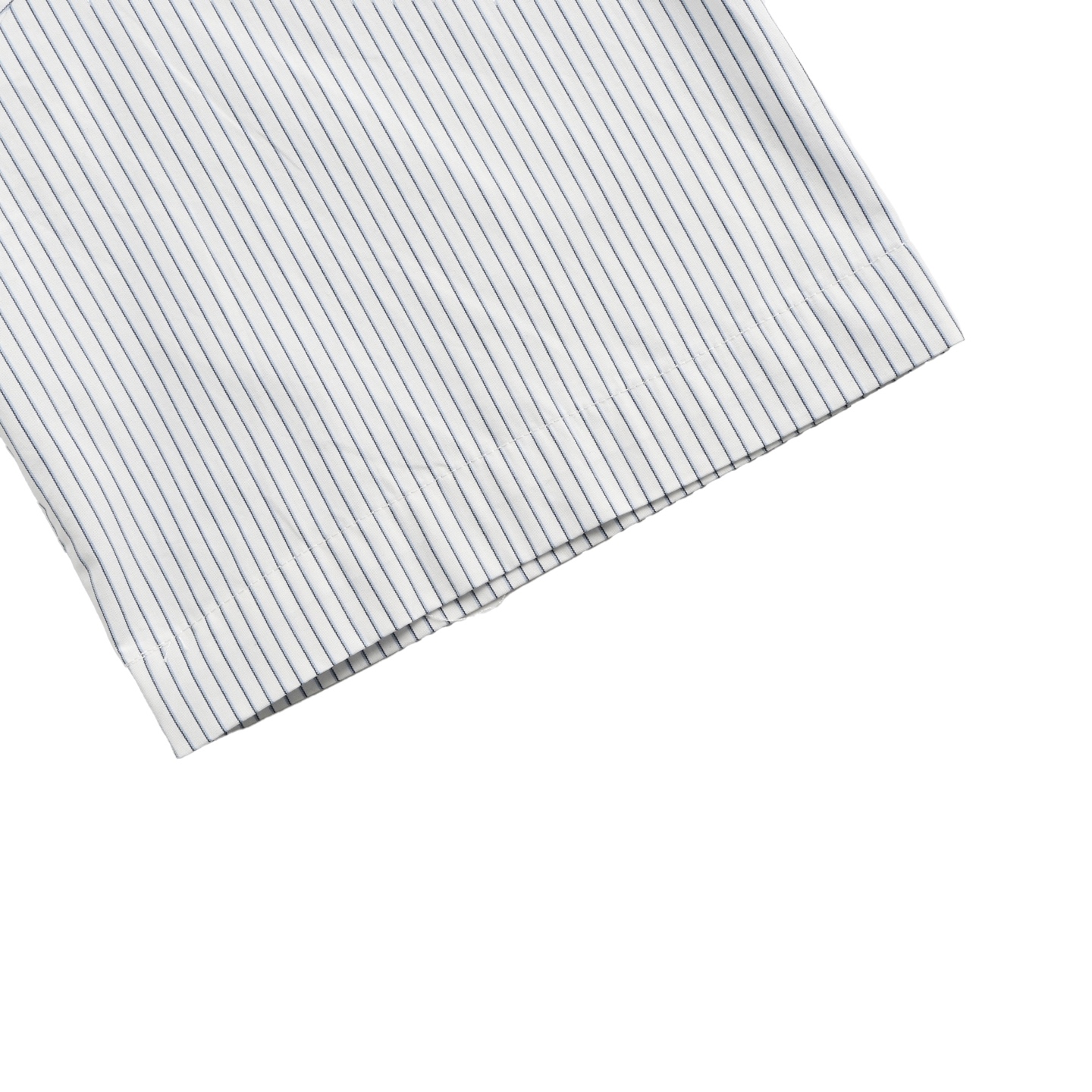 Gucci/古驰 25ss 激光小标竖条纹短袖衬衫