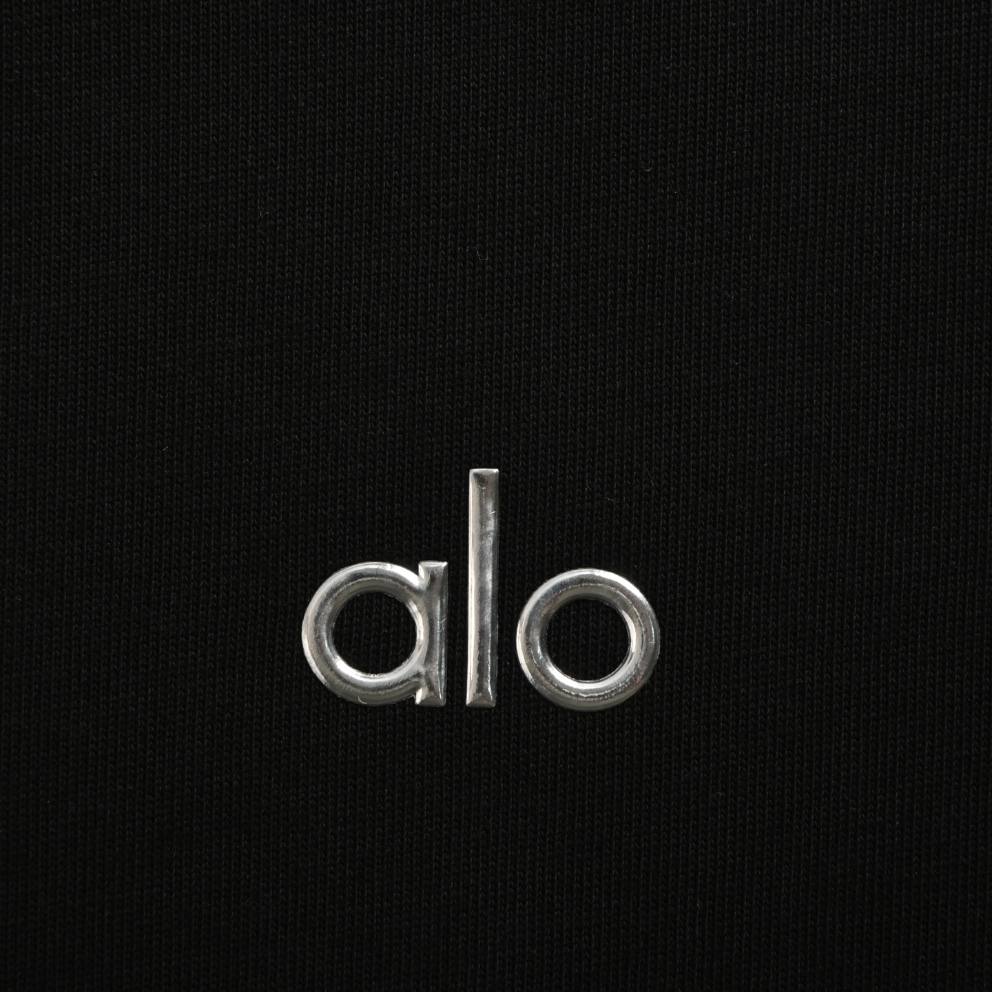 ALO 25ss 金属银压胶小标短袖