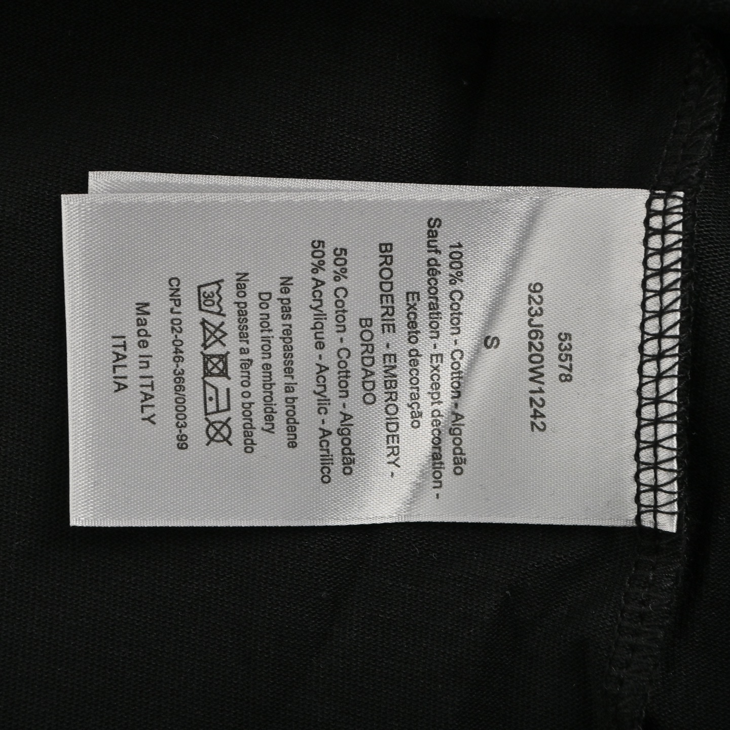 Dior/迪奥 25ss 胸口四色字母刺绣短袖