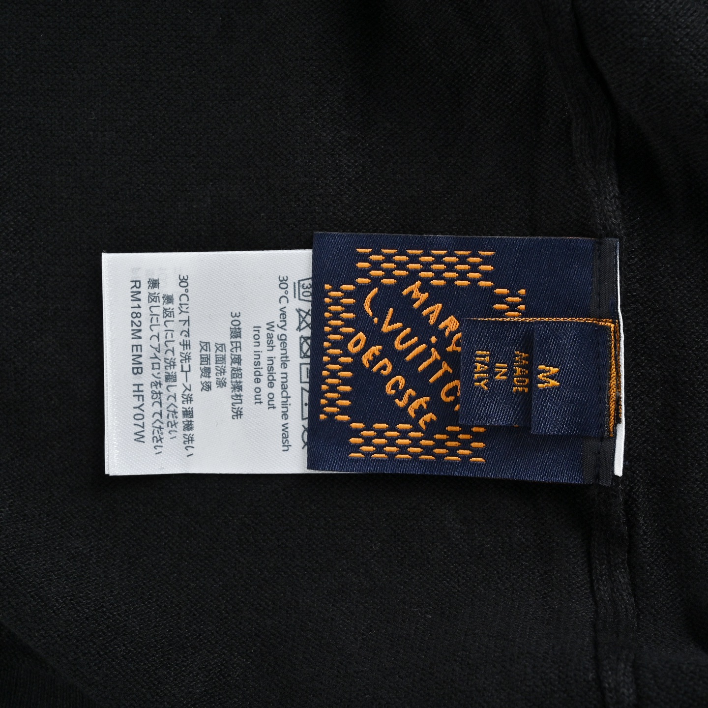 Louis Vuitton/路易威登 25ss 渐变老花彩钻针织短袖 黑色白色