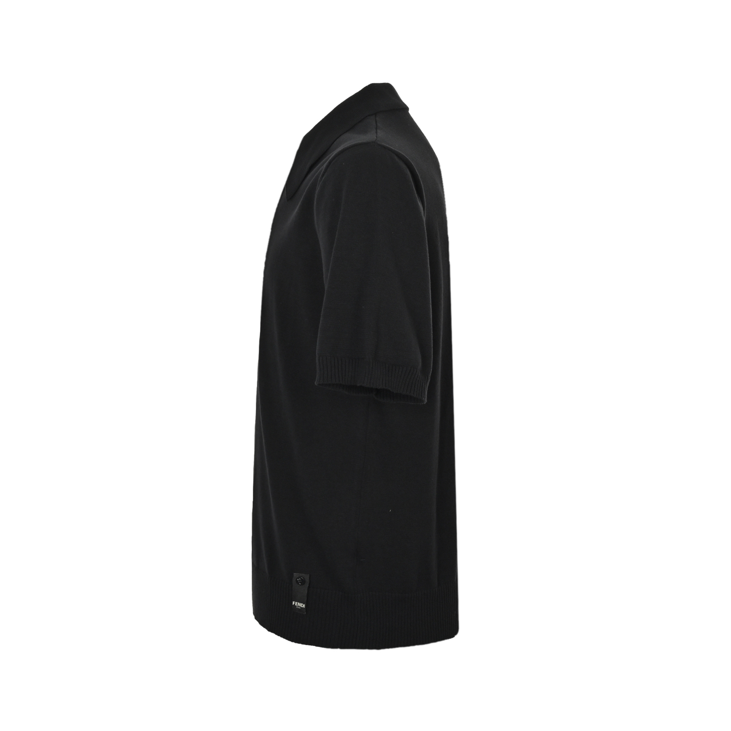 Fendi/芬迪 25ss 斜纽扣针织Polo短袖 经典衣领 纽扣开合