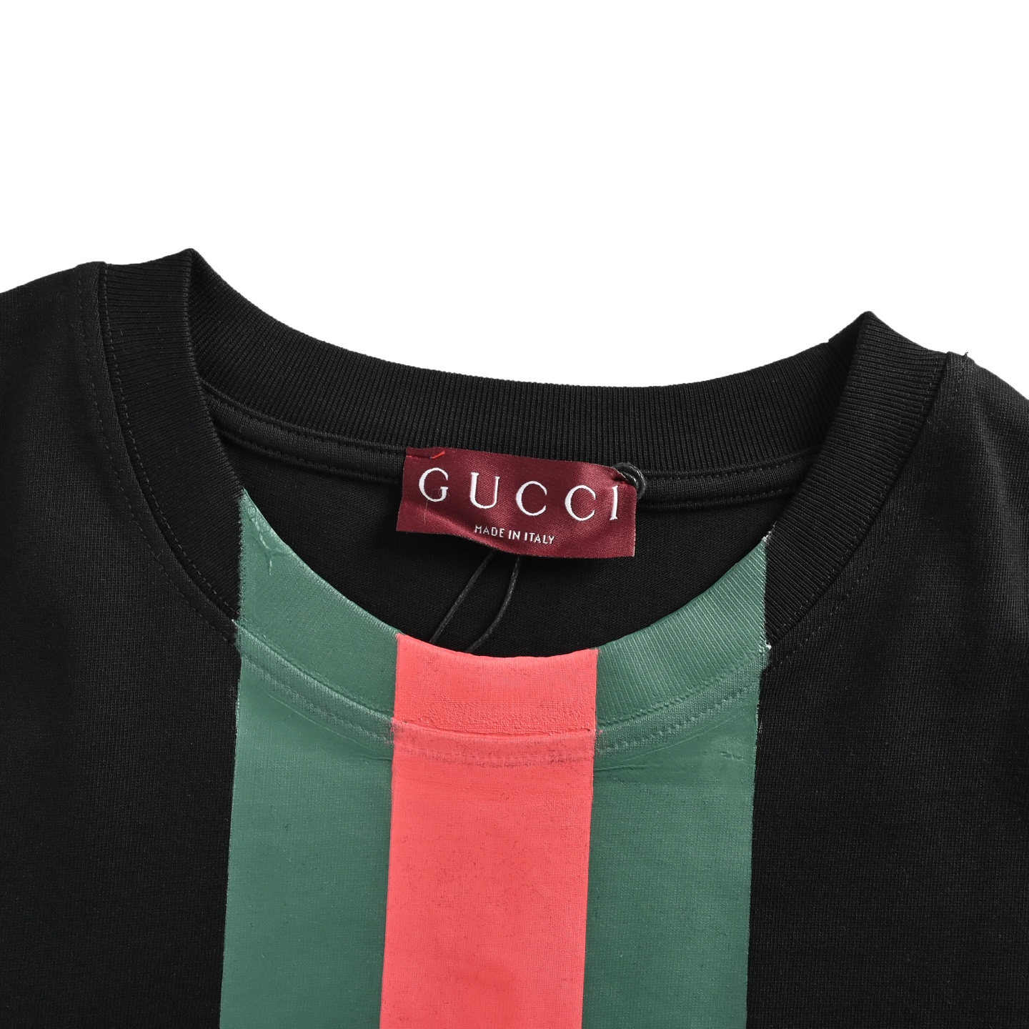 Gucci/古驰 25ss 红绿条纹字母印花短袖-Chinese UA Cheap High Quatity Brand Clothes Bags handbags Sneakers wholesale wholesaler seller from China Factory suppliers Fashion Clothing Shoes best Quality Beautiful Price Gucci/古驰 25ss 红绿条纹字母印花短袖