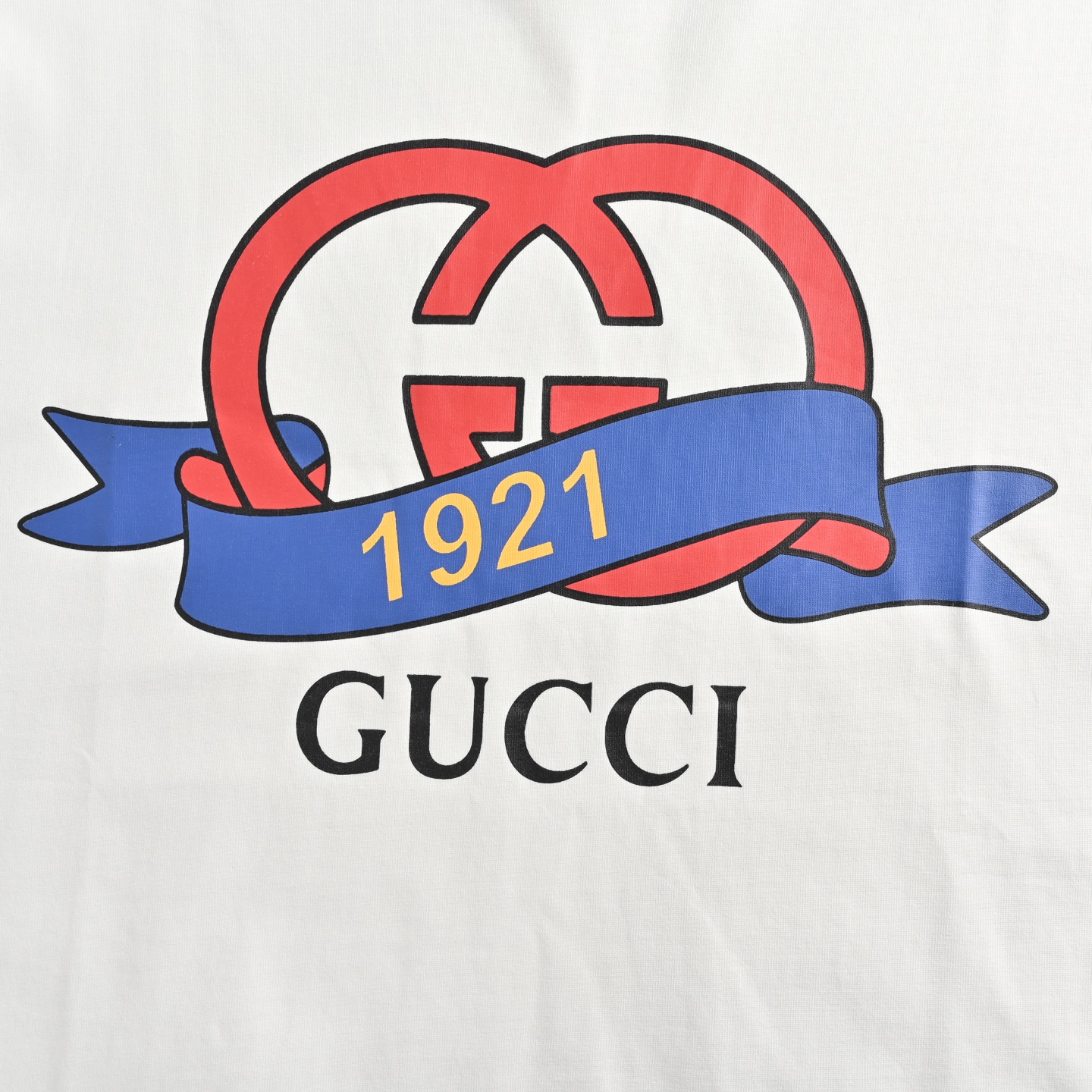 Gucci/古驰 23ss 1921字母logo印花短袖 白色-Chinese UA Cheap High Quatity Brand Clothes Bags handbags Sneakers wholesale wholesaler seller from China Factory suppliers Fashion Clothing Shoes best Quality Beautiful Price Gucci/古驰 23ss 1921字母logo印花短袖 白色