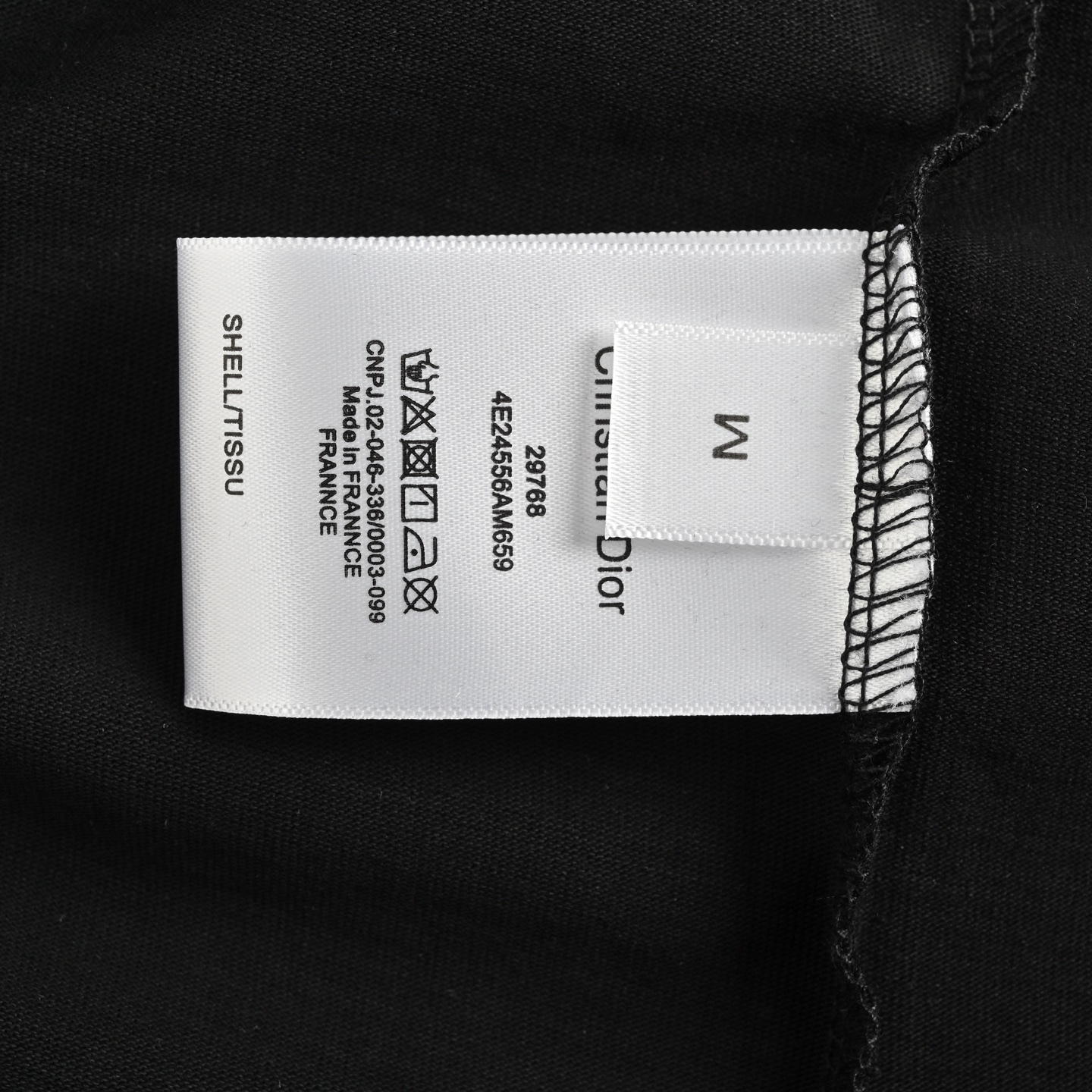 Dior/迪奥 25ss 石头岛联名斑驳字母logo印花短袖 黑色 白色