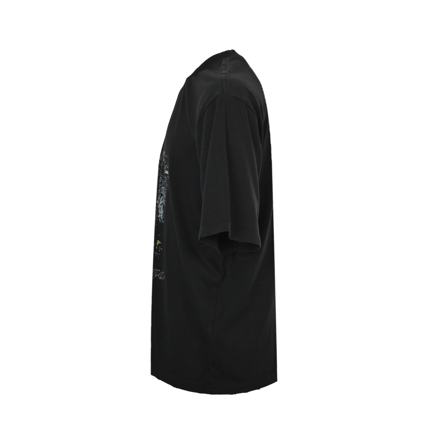 Balenciaga/巴黎世家 铁塔印花短袖 旧短袖T恤