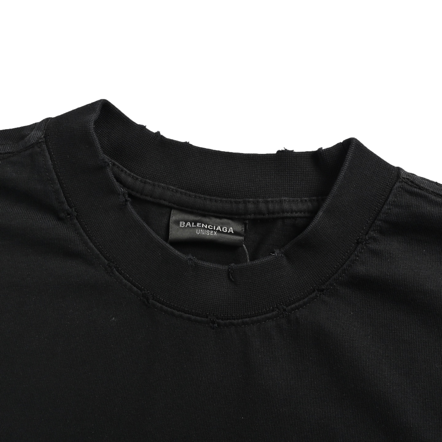 Balenciaga/巴黎世家 铁塔印花短袖 旧短袖T恤