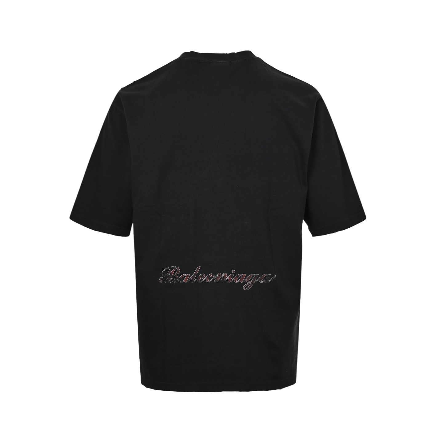 Balenciaga/巴黎世家 铁塔印花短袖 旧短袖T恤