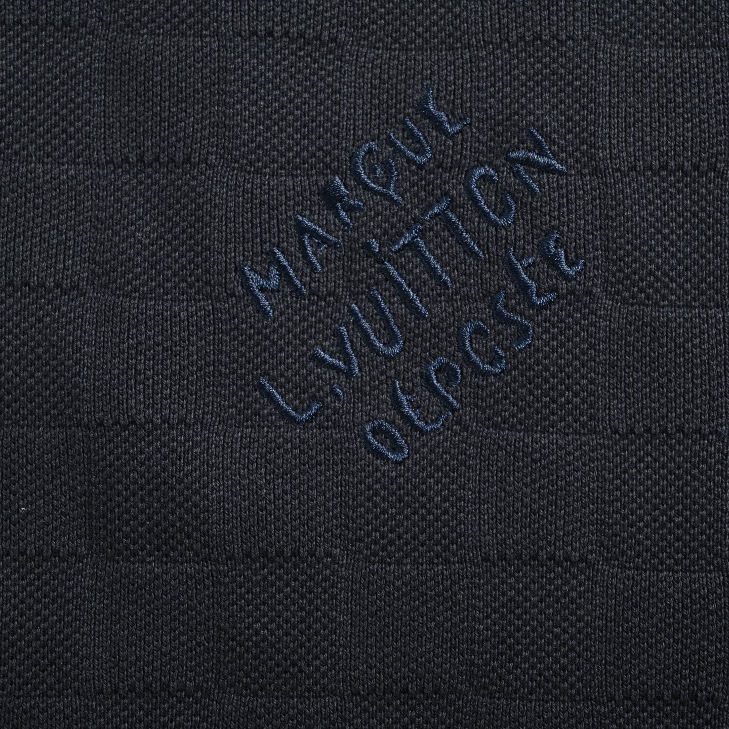 Louis Vuitton/路易威登 珍珠扣棋盘格刺绣Polo短袖