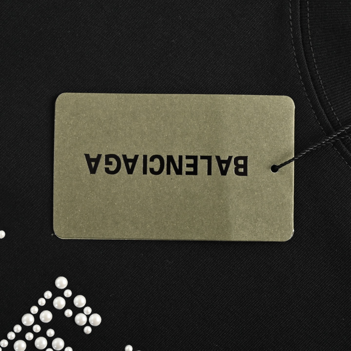 Balenciaga/巴黎世家 25ss 珍珠字母短袖