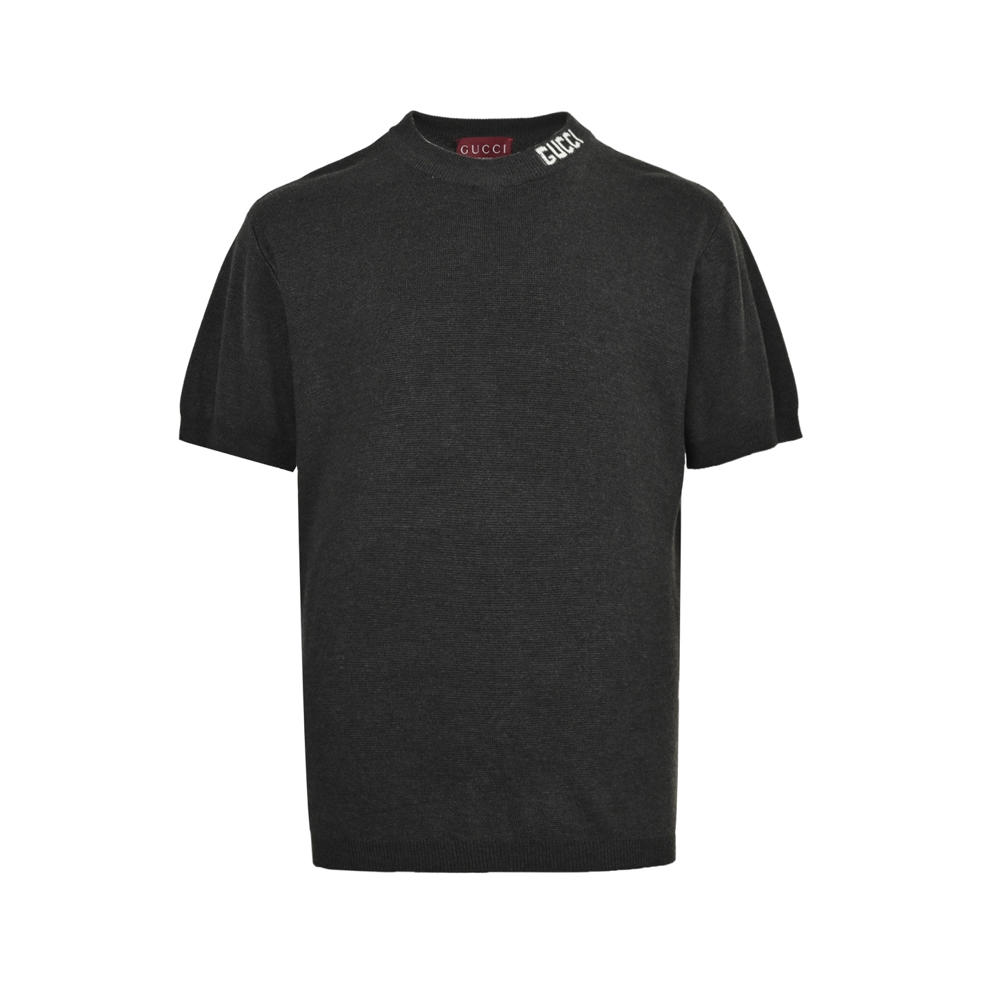 Gucci/古驰 25ss 领口字母提花针织短袖